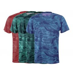 CATION A4 CAMOUFLAGE U-FIT MEN ROUND NECK TSHIRTS 100% POLYESTER