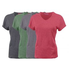 CATION A2 U-FIT WOMEN V-NECK TSHIRTS 100% POLYESTER